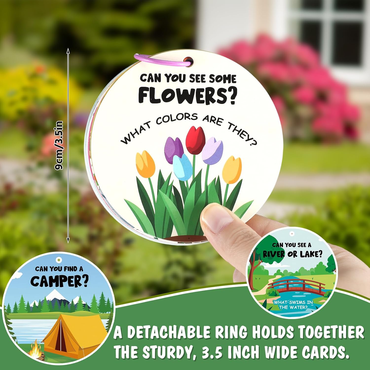 Colarr Children's Toddler Scavenger Hunt Cards Car Activities for Kids Road Trip Toys Car Ride Activities Educational Travel Games for Toddlers