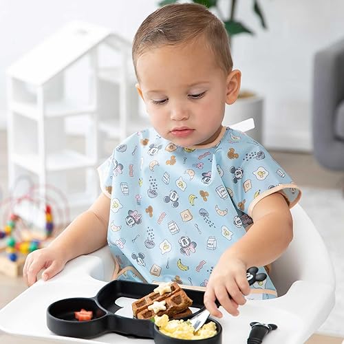 Miniatura 9 de Bumkins Junior Bib Short Sleeve Toddler Bib Smock for Kids 1-3 Years Waterproof Fabric