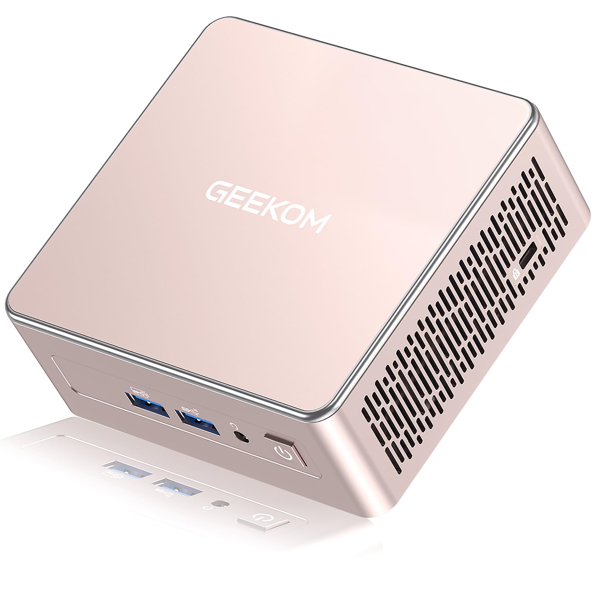 GEEKOM A5 Mini PC Nouveauté 2026 AMD Ryzen 5 7430U, 16Go RAM 512Go SSD (Évolutif), 2.5G LAN, Boîtier Métal, Mini Ordinateur NUC Silencieux, Lecteur SD, 4 écrans 8K, Windows 11 Pro pour Écoles/Bureaux