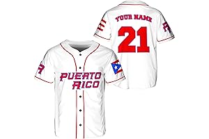 Personalized Name & Number Sports Puerto Rico Baseball Jersey - Unparalleled Comfort