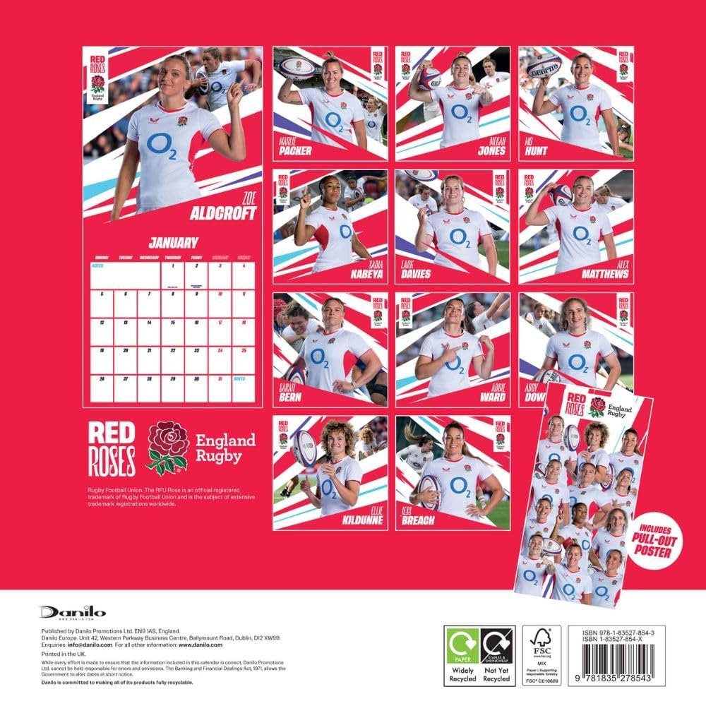 WELSH RUGBY UNION 2026 SQUARE CALENDAR – Promotions - View #13