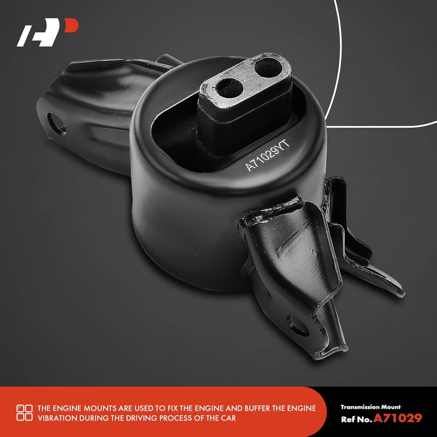 A-Premium 2PCS Engine Motor Mount Transmission Mount Kit Compatible with Hyundai Elantra 2011-2016, Accent 2012-2017, Veloster 2012-2014 & Kia Forte, Forte5 2014, Rio 2012-2017, Automatic Transmission