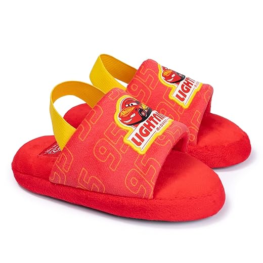 Disney Pixar Cars Lightning McQueen Toddler Plush Slippers