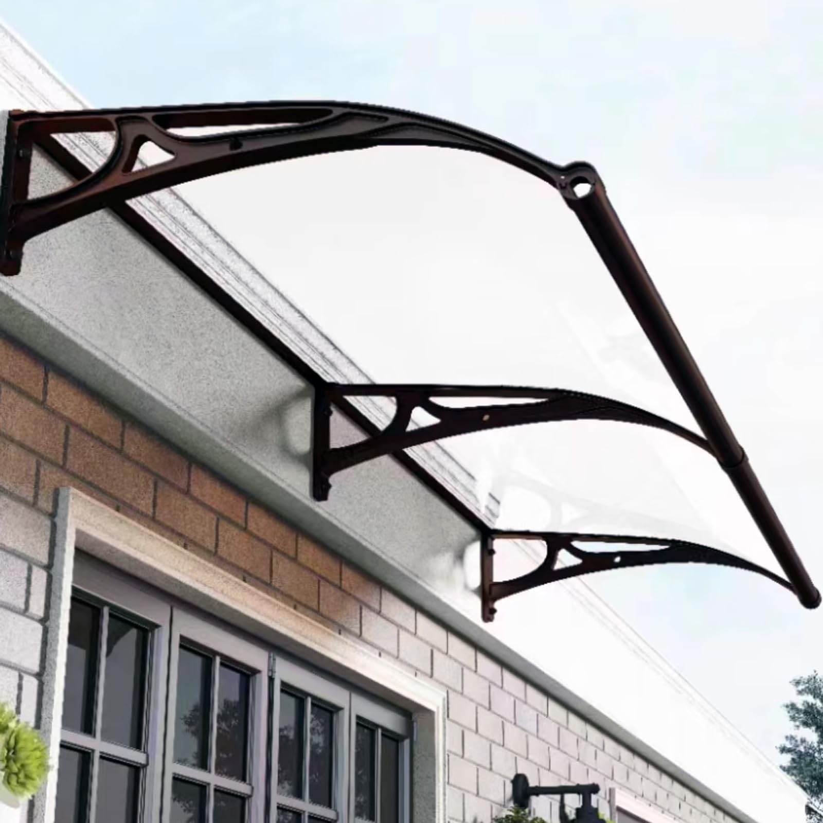 Toit d'abri solide en aluminium pour une marquise de porte durable