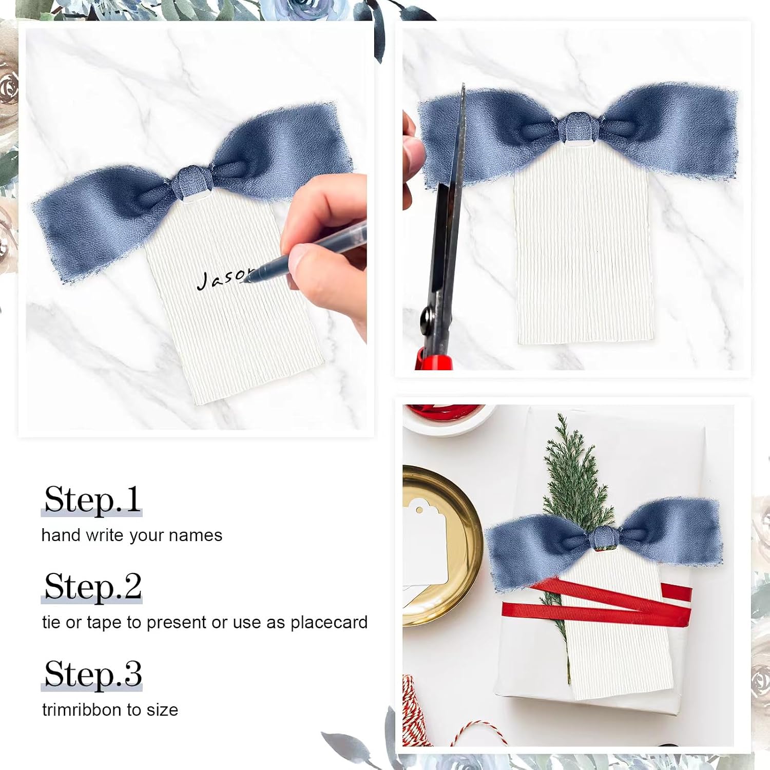 Table Name Cards For Wedding，Dinner Place Cards Blue, Dusty Blue Wedding Decor Set of 20