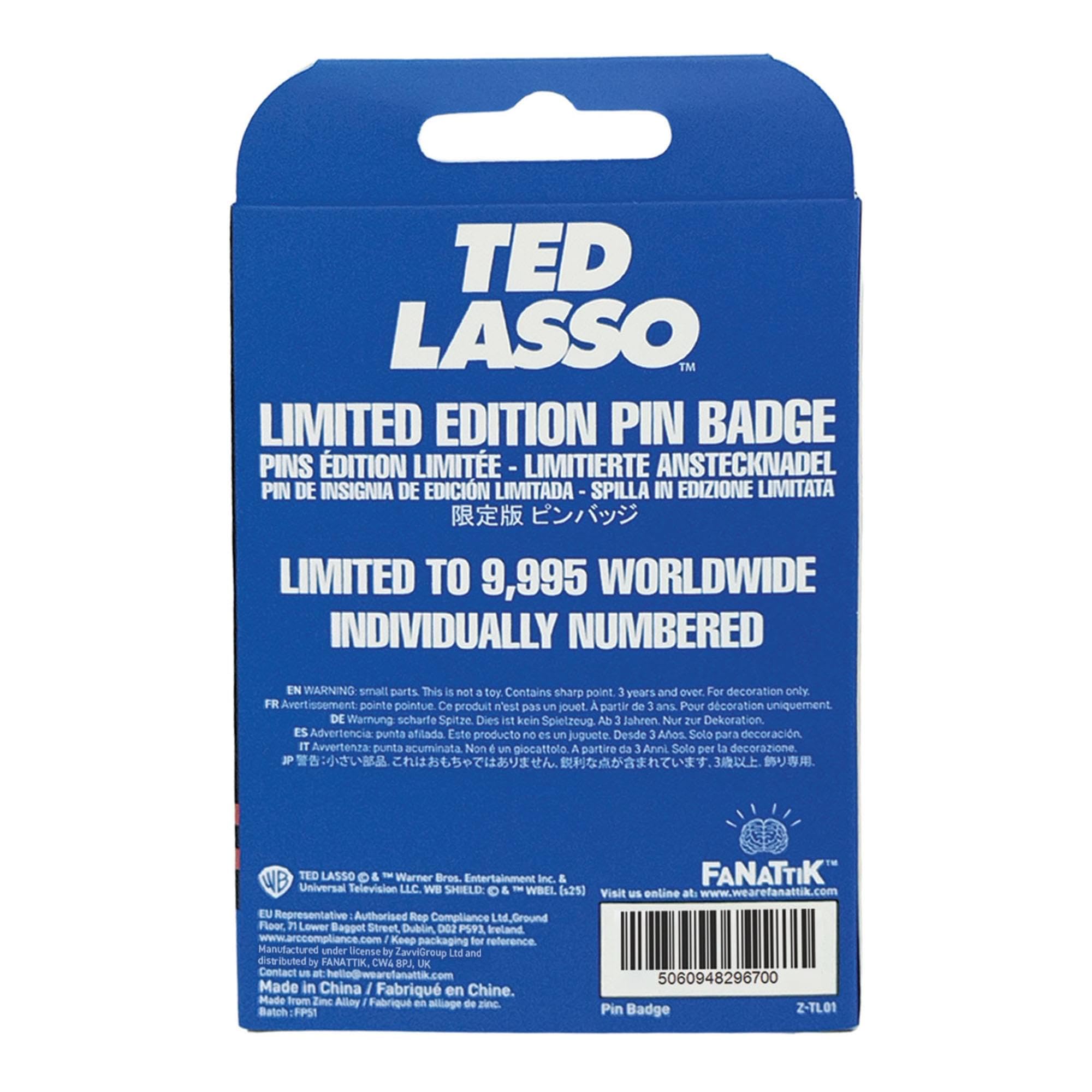 Ted Lasso "Believe" - Pin de solapa esmaltado oficial inspirado en la exitosa serie de televisión, coleccionable motivacional para fanáticos, amantes de la televisión y compradores de regalos