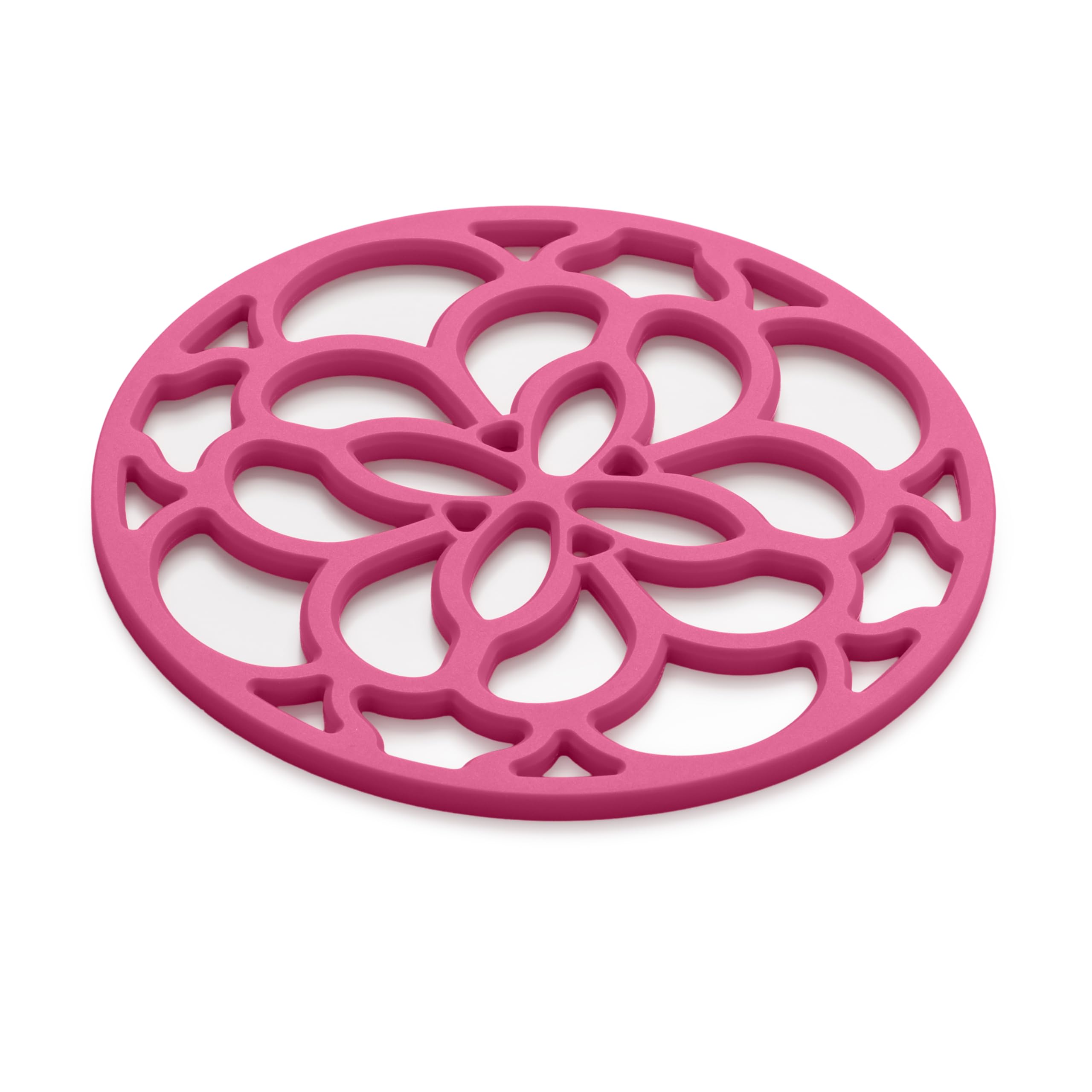 B&Q -  Circular Silicone Trivet Mat Neon Pink