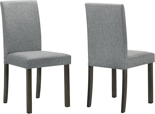 Miniatura 4 de Juego de 4 sillas de comedor tapizadas contemporáneas para habitación, mesa y asientos de cocina, muebles de madera con respaldo completo, color