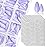 LoveOurHome 240pc Medium Almond Press on Nails Colored PurpLE Fake Nail Tips Full Cover Artificial Fingernail French Stiletto Manicure with Adhesive Tabs for Women Girls