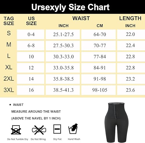 Miniatura 6 de URSEXYLY Pantalones deportivos de sauna para mujer, leggings de entrenamiento termoadelgazantes, de cintura alta, pantalones cortos de entrenamiento