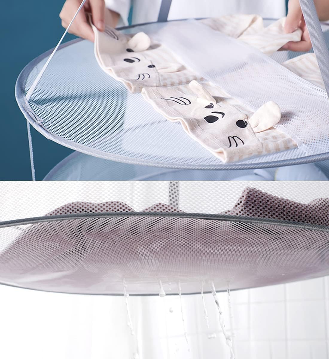 Fashion & Lifestyle Large Size Sweater Hanging Dryer, 3 Tier Folding Drying Rack, Lay Flat to Dry Mesh Clothes Hanger for Sweater, Delicates,Towel, Socks,Swimsuit,Diaper (1 PCS) - Image 5