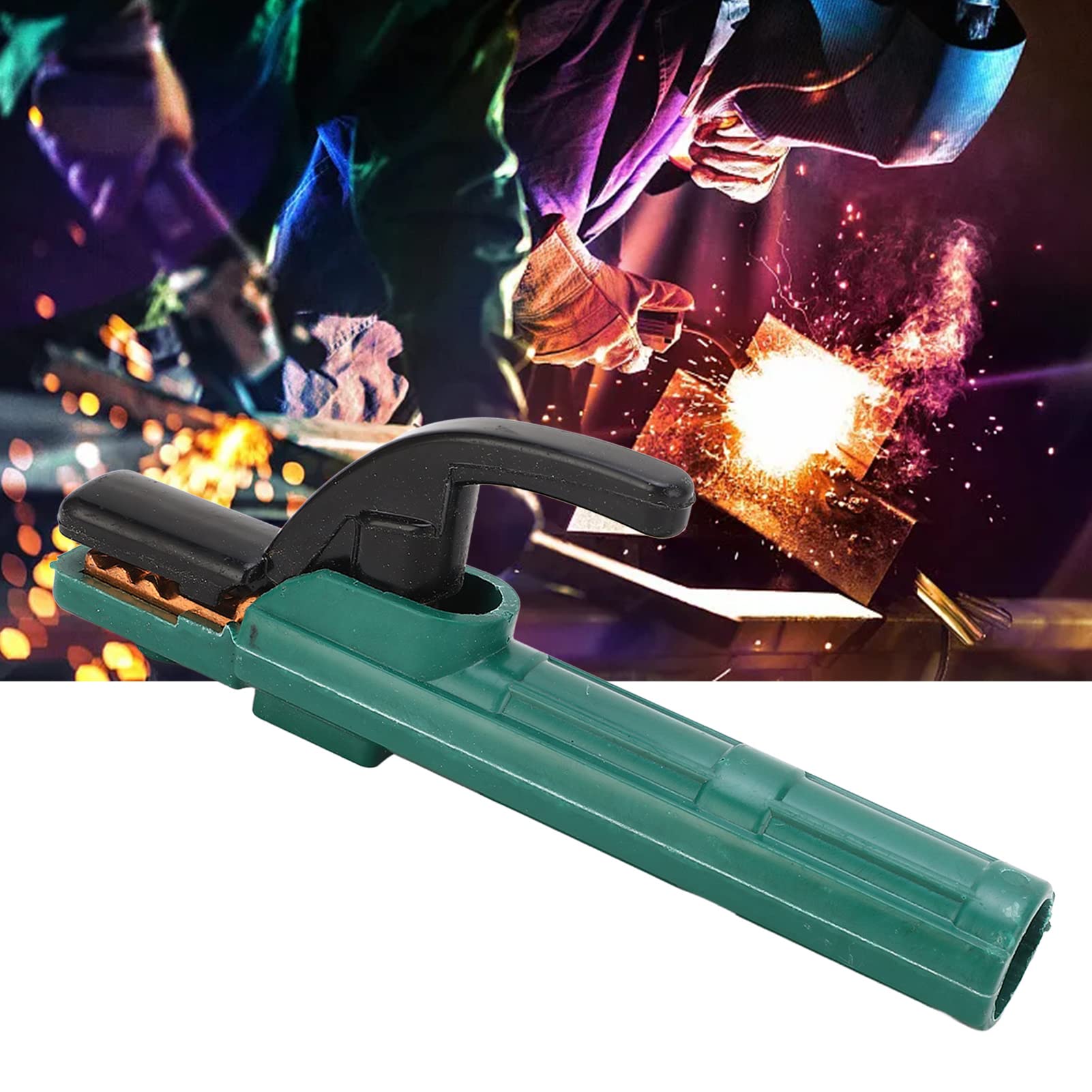 Leapiture Electrode Holder 300A Pure Copper Ergonomic Anti Scald Insulated Handle Welding Electrode Clamp for Welding Machine