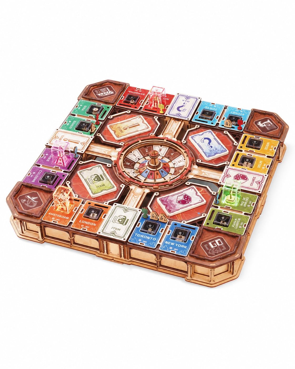 ROBOTIME Fortune Quest 3D Holzpuzzle Brettspiel für Erwachsene, 907 Teile