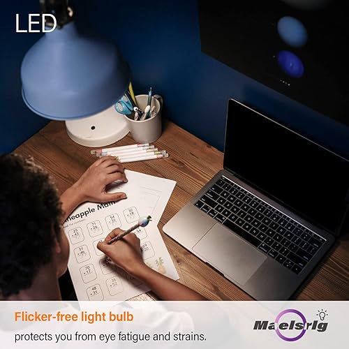 Miniatura 10 de Bombilla LED E17 R14 regulable de 4 W (equivalente a 40 W), bombilla pequeña, base intermedia E17, 300 lúmenes, bombilla de gabinete Curio, blanco