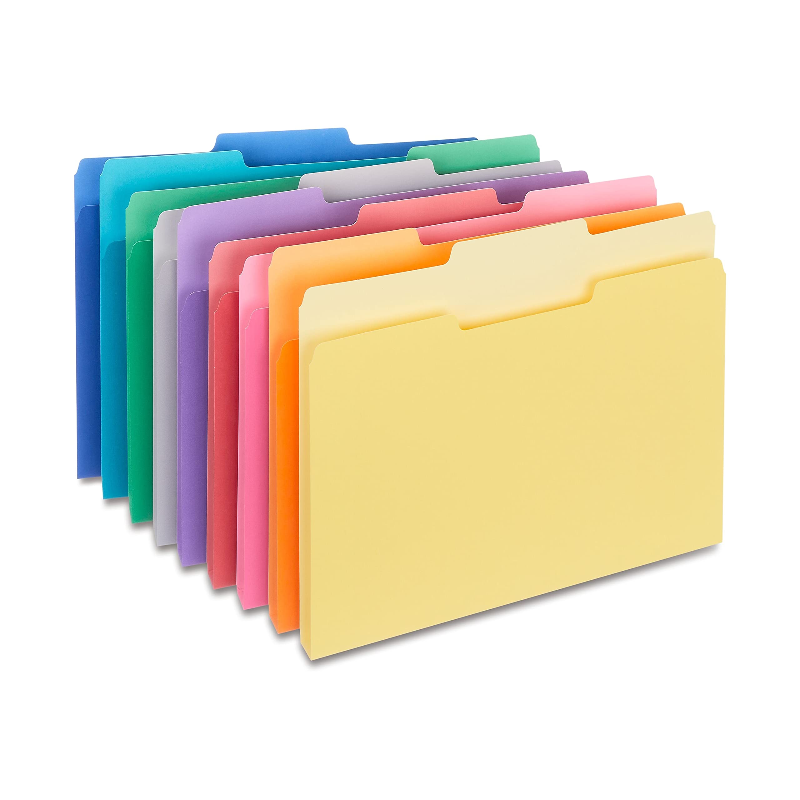 Staples File Folders, 1/3 Cut, Letter Size, Assorted Colors, 200/Carton (ST508804-CCVS)