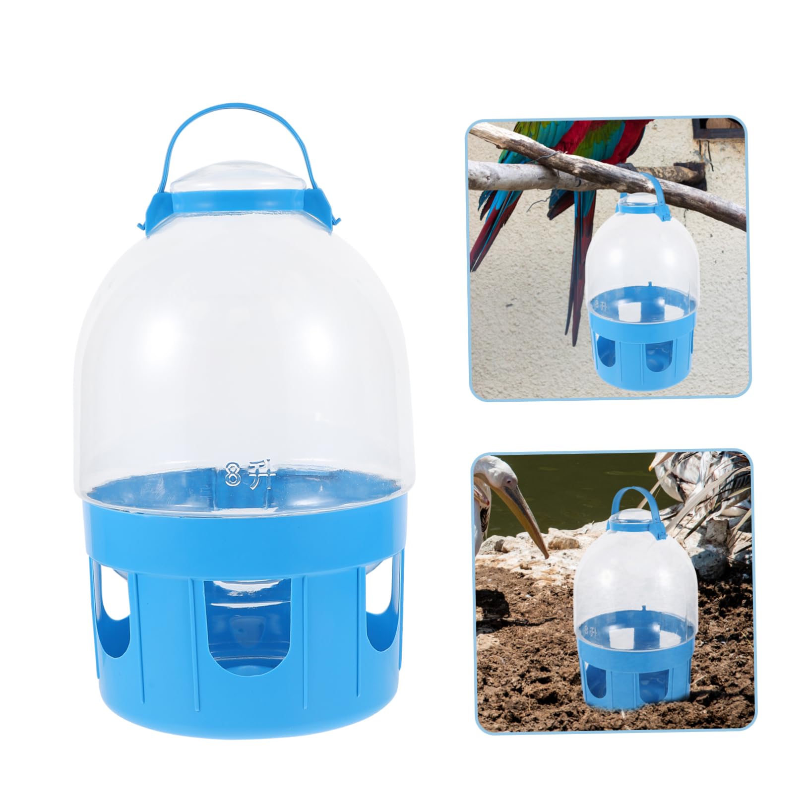 Abaodam Bebedero para De Gran Capacidad Comedero para para Jardín o Patio Dosificador De Agua Automático Bebedero Pajaros Resistente