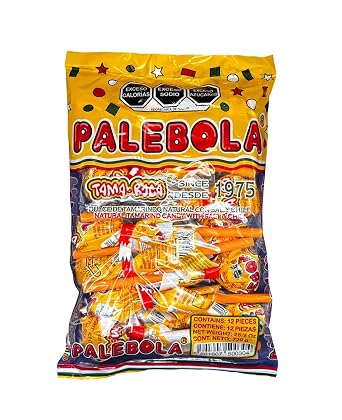 TAMAROCA  Palebola - Tamarind Lollipops with Salt and Chili -Authentic Mexican Candy with Free Chocolate Kinder Bar
