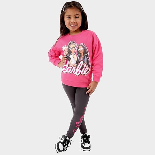 Miniatura 3 de Barbie Conjunto de sudadera y leggings Conjunto Co Ord Conjuntos de trajes y ropa para niñas Producto oficial