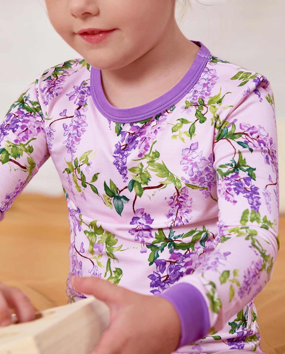 Bamboo Viscose Toddler Girls Kids Pajama Sets 12M-8Y Snug fit Long-Sleeve Softness Sleepwear Pjs 2pcs Jammies - Image 6