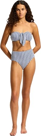 Seafolly Women's Bandeau Tie Front Bikini Top Swimsuit