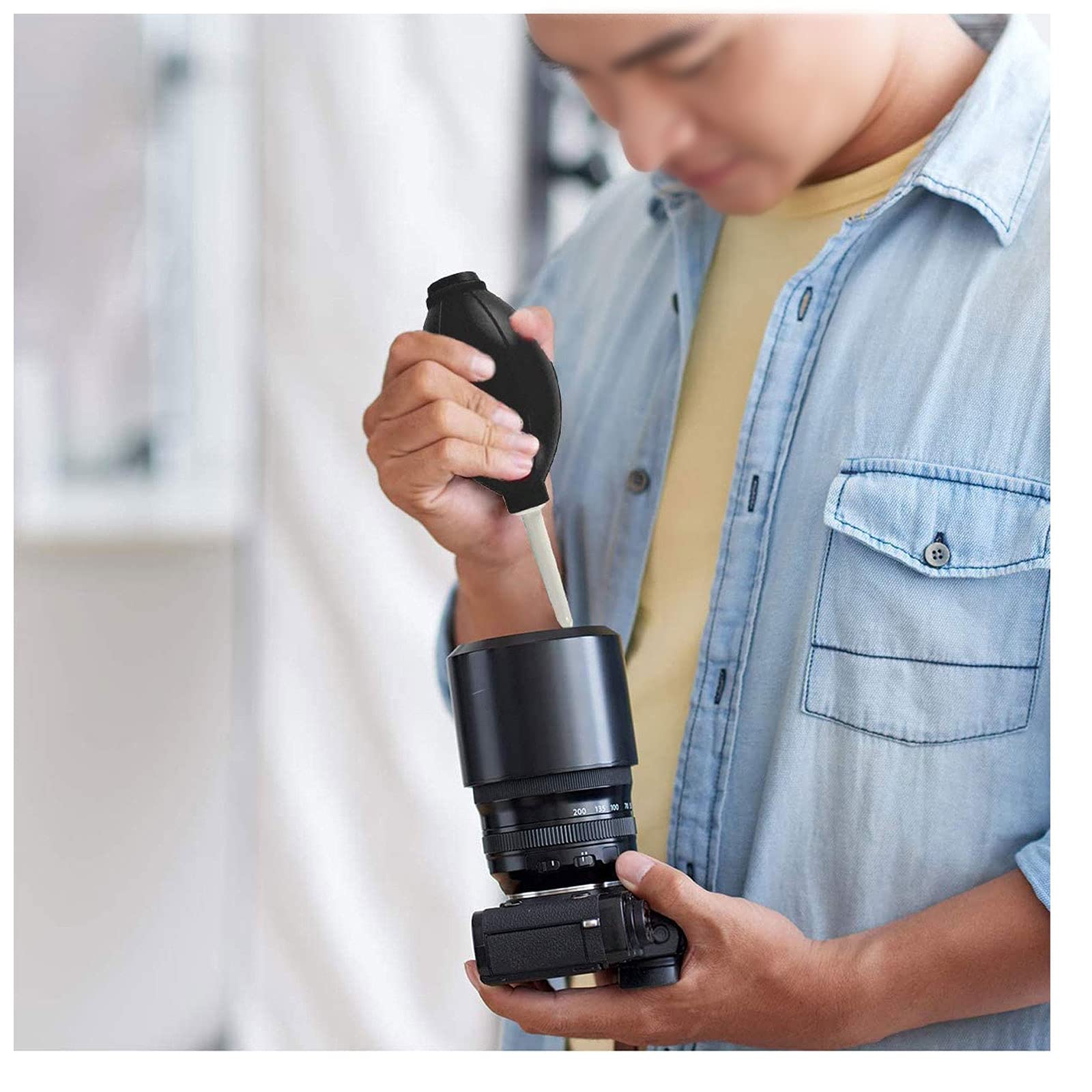 Camkix Camera Lens Reinigingsset - Luchtblazer, 2-in-1