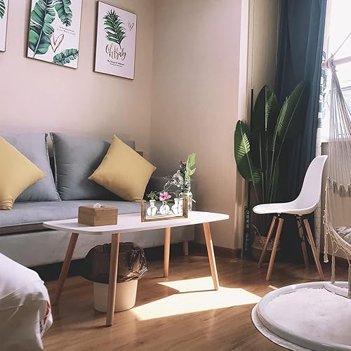 Miniatura 5 de Kingbuy Terrario para plantas con soporte de madera, maceta de vidrio, propagación de escritorio, florero de 3 bombillas, soporte de metal, estante