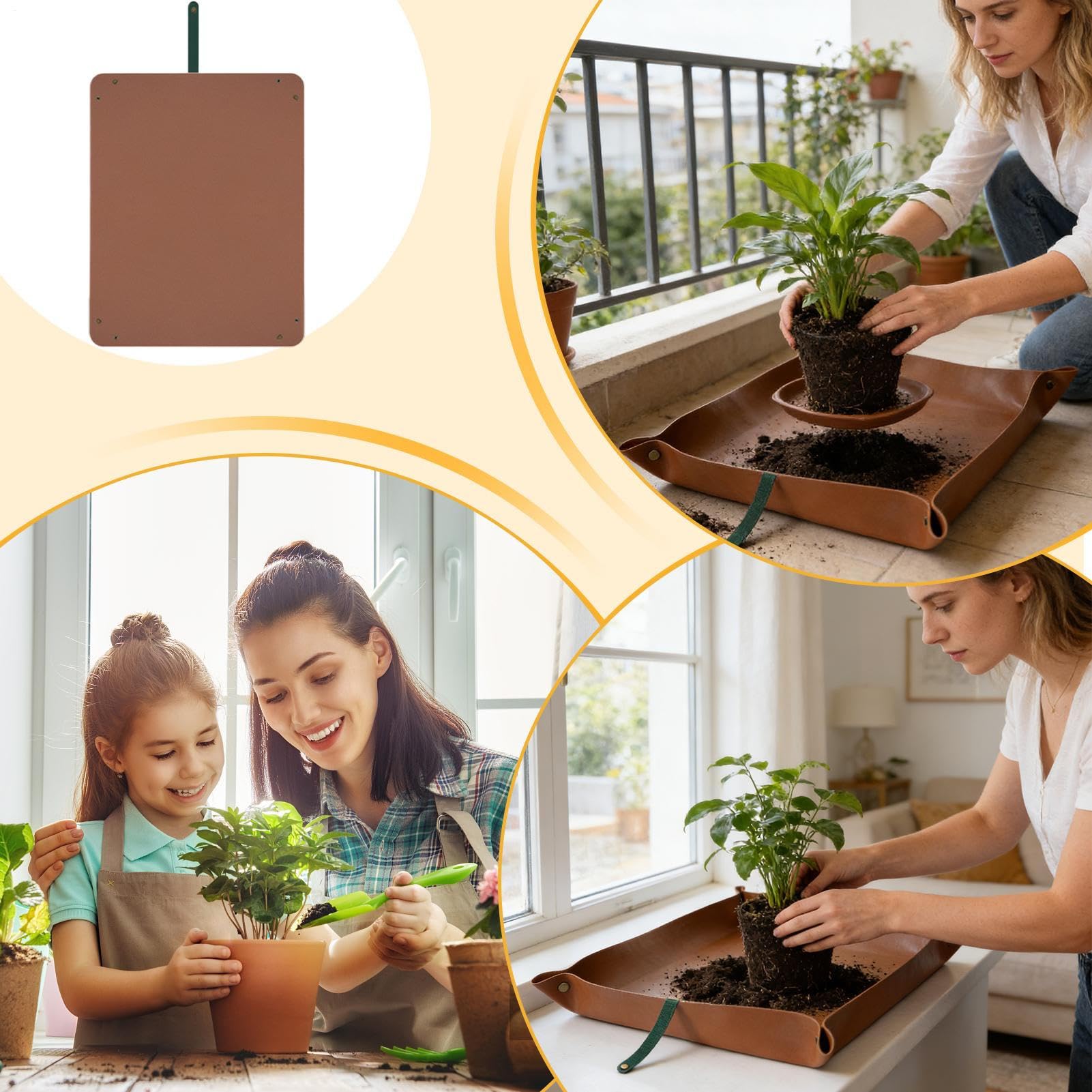 Tapis de Rempotage pour Plateau Pliable Et Imperméable