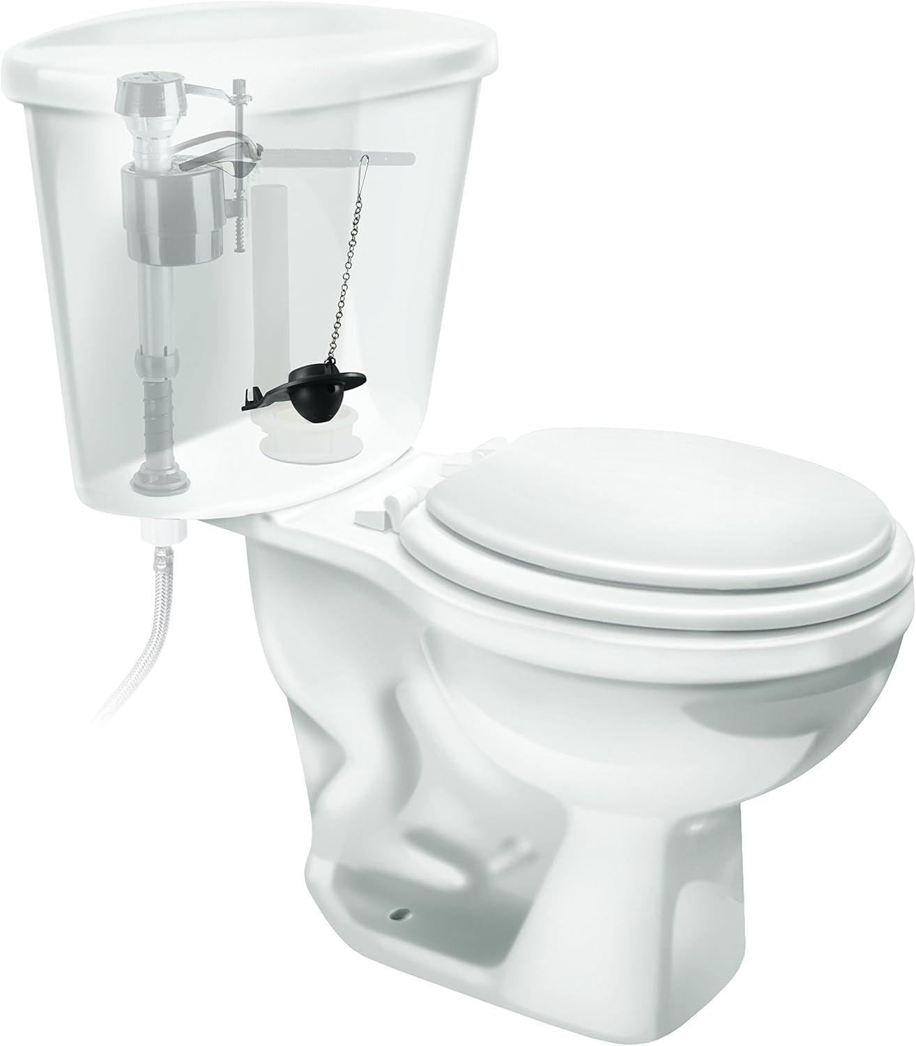 Fluidmaster 506 2-Inch Universal Flexible Frame Toilet Flapper , Black - - 