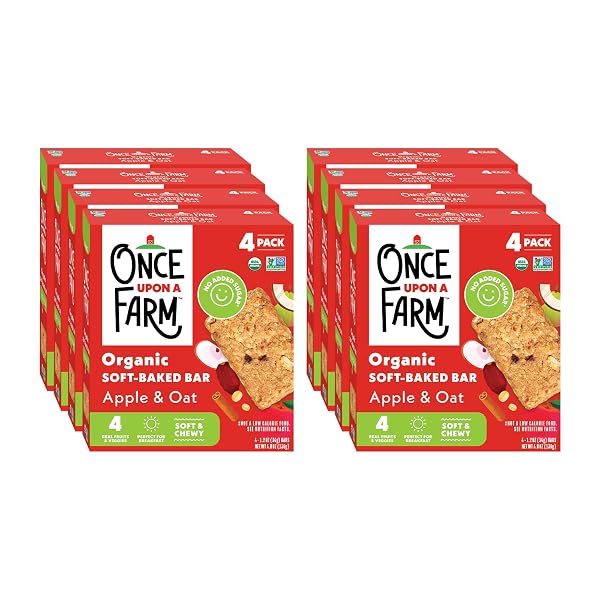 Once Upon a Farm Organic Soft Baked Kids Bars | 8 boxes