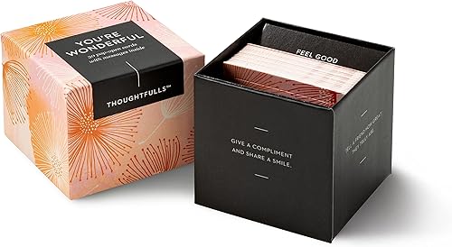 Miniatura 4 de Compendium - Tarjetas plegables ThoughtFulls, con texto en inglés You're Wonderful, 30 tarjetas desplegables, cada una con un mensaje inspirador