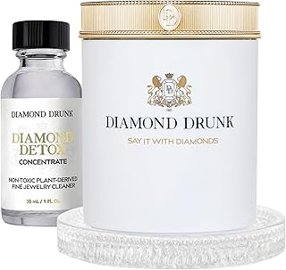 The Starter Collections - Non-Toxic, Fine Jewelry Cleaning Kit for Diamond, Gold, & Platinum Rings & More - 2 Months Supply of Safe, Sustainable Cleaner to Restore Shine - Patented Bauble Basket & Reusable Vessel