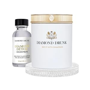 Diamond Drunk The Starter Collections - Non-Toxic Fine Jewelry Cleaning Kit for Diamond Gold Platinum Rings More -