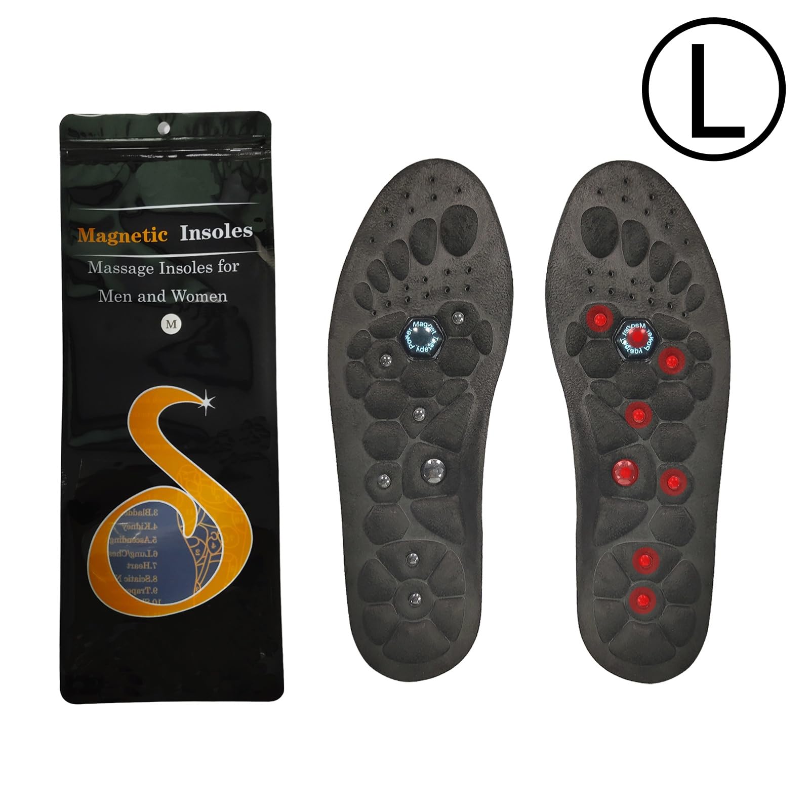 Solette Magnetiche Per Piedi - Plantari Con Agopressione Per Dolore E Circolazione - Traspiranti E Regolabili - Foto 4