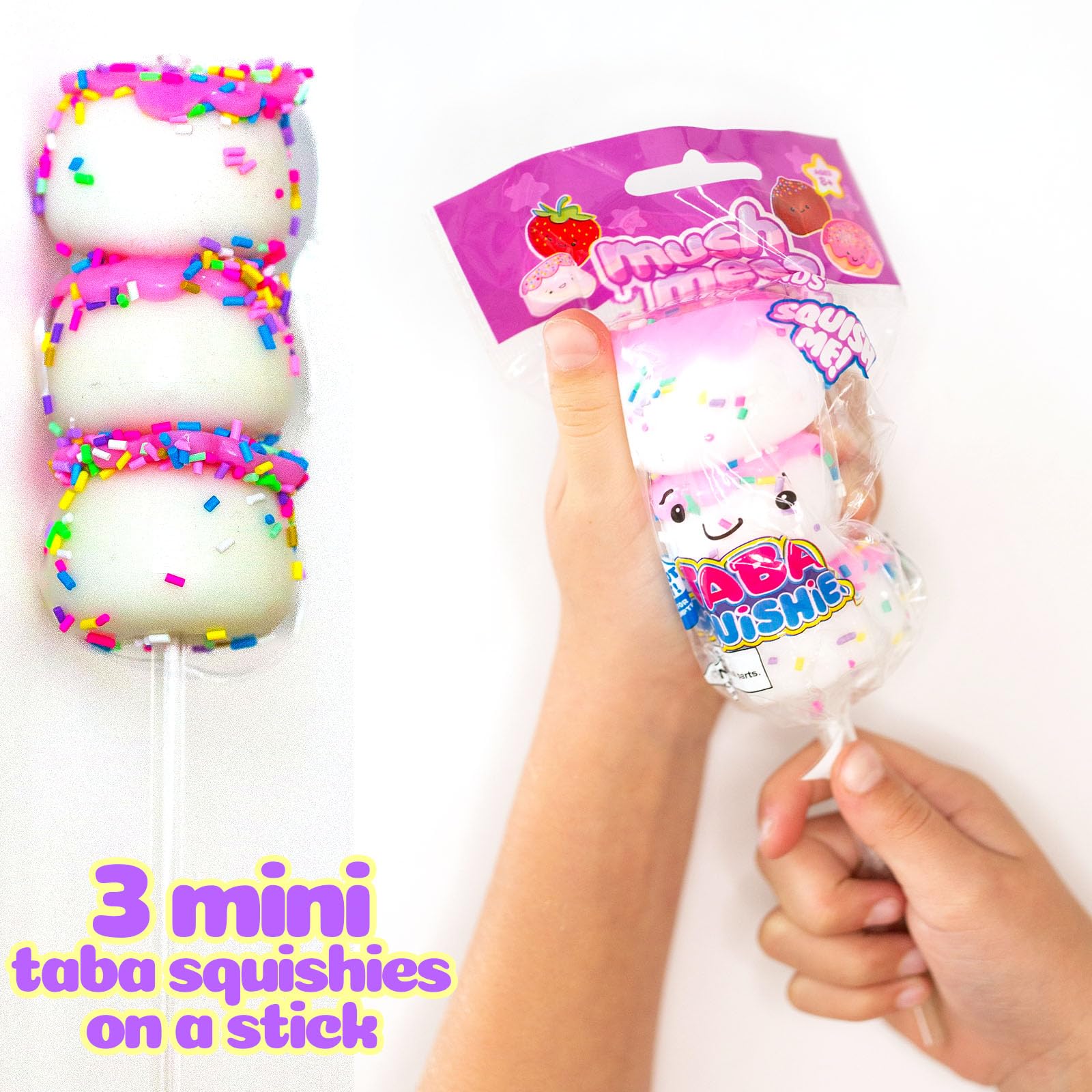 Amazon | MushMeez Taba Squishy Sweet Friends - スティックに3つの