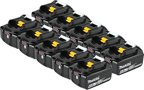 Makita BL1860B-10 18V LXT iones de litio 6.0Ah batería, 10pk