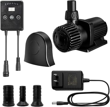 Intelligent ECO Amphibious Water Pump - Sine Wave Technology with Controller for Hydroponics & Aquariums, 15W