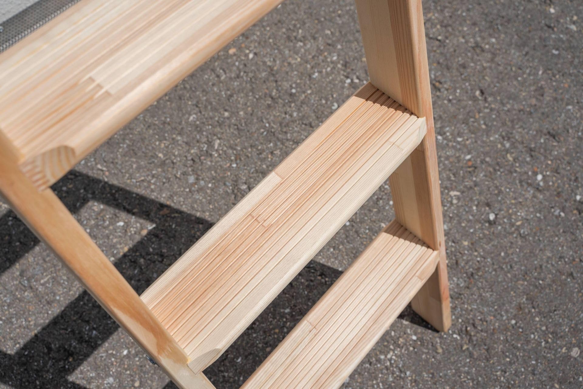 PROREGAL Stufen-Anlegeleiter Holz ohne Traverse | 10 Stufen | Leiter, Teleskopleiter, Trittleiter, Bockleiter, Sprossen-Doppelleiter