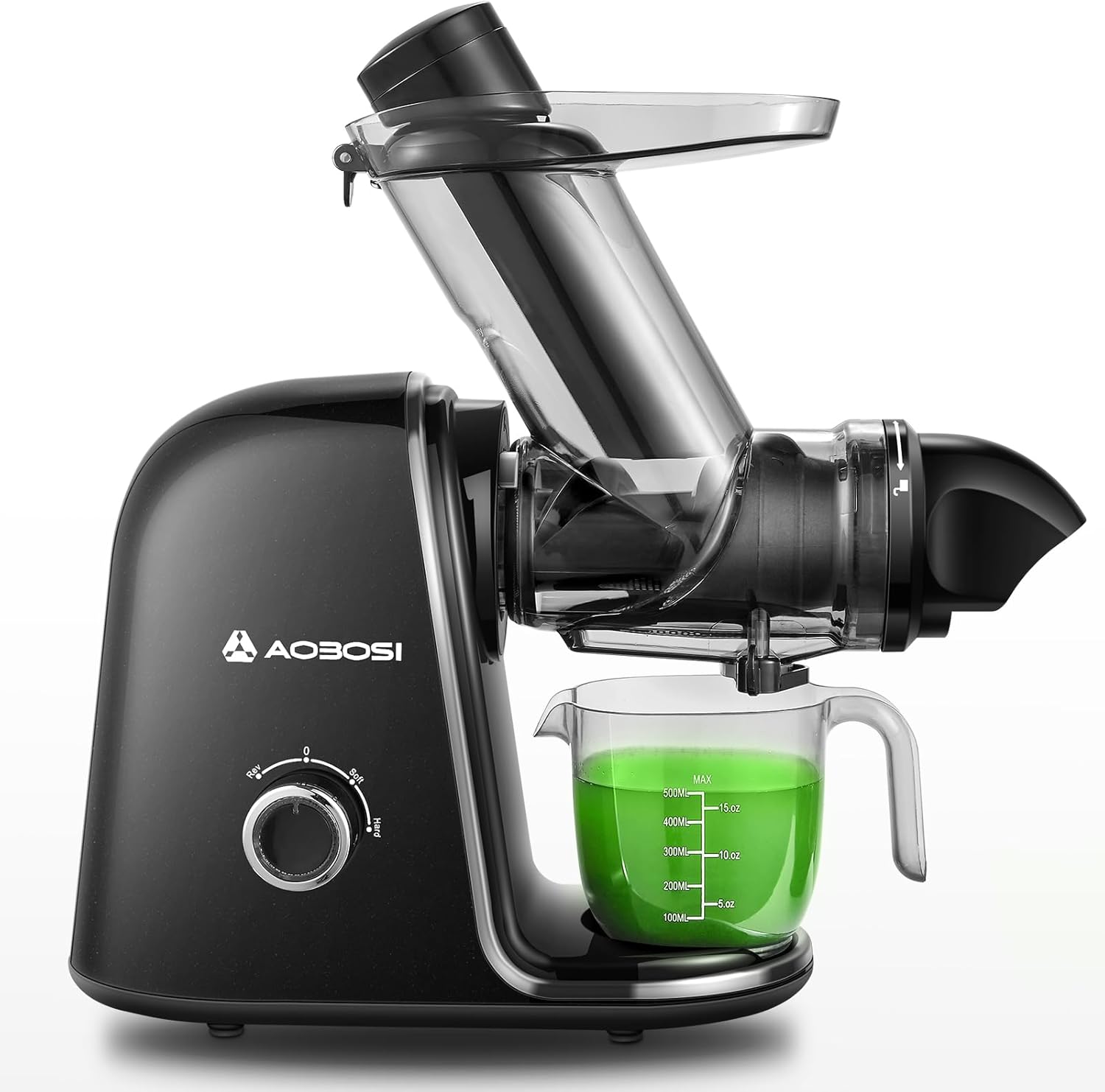 Masticating Juicer, Aobosi Cold Press Juicer Machines with XL Tube, Triple Modes