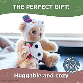 Bearington Christmas Stuffed Animals Christmas Teddy Bear Snowman Plush Winter Stuffed Animals - Froste 10