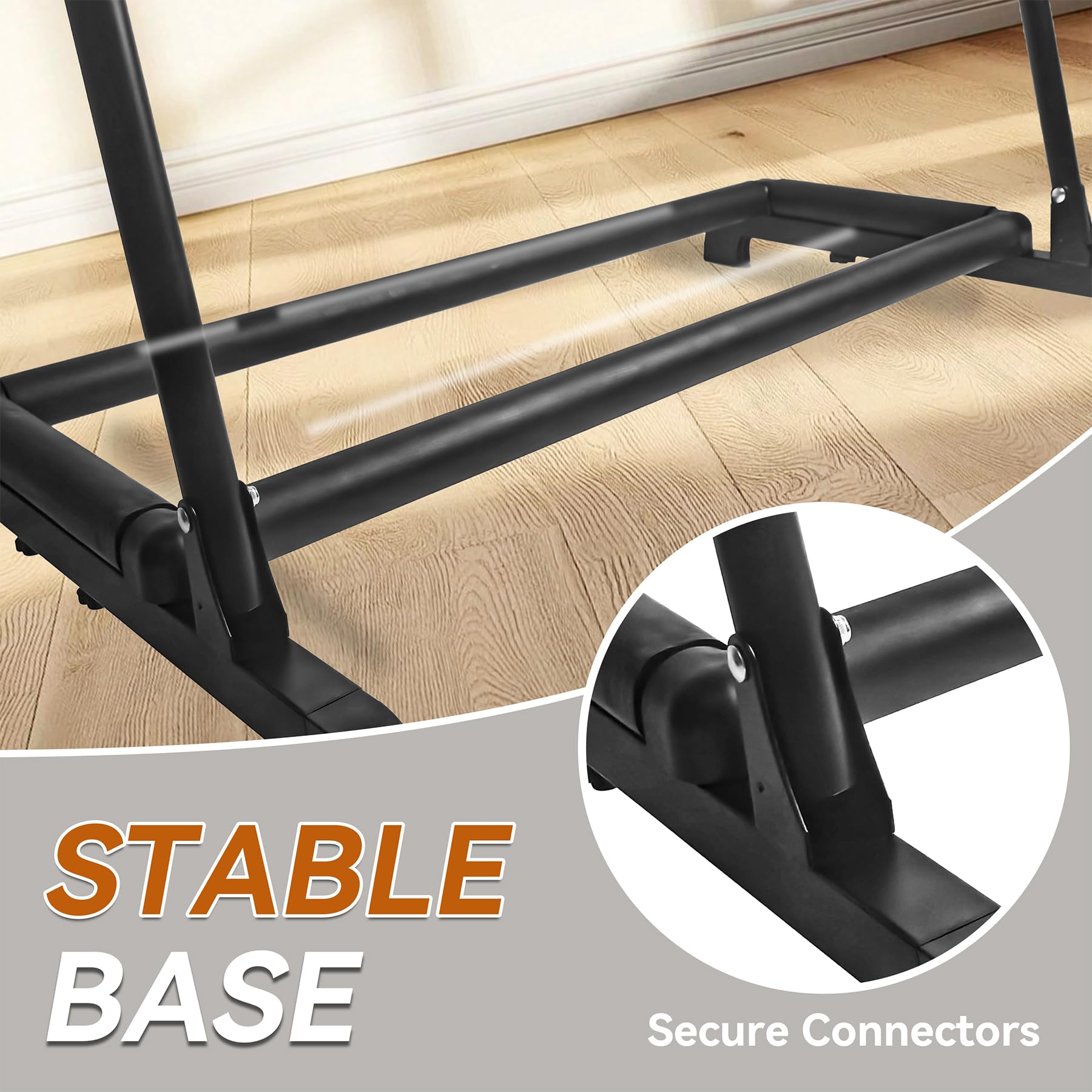 AZOR 5 Multi Gitarrenständer Rack mit Rollen, faltbarer Gitarrenhalter | Passend für akustische E-Gitarren, Bass, weicher gepolsterter Schwamm schützt Instrumente