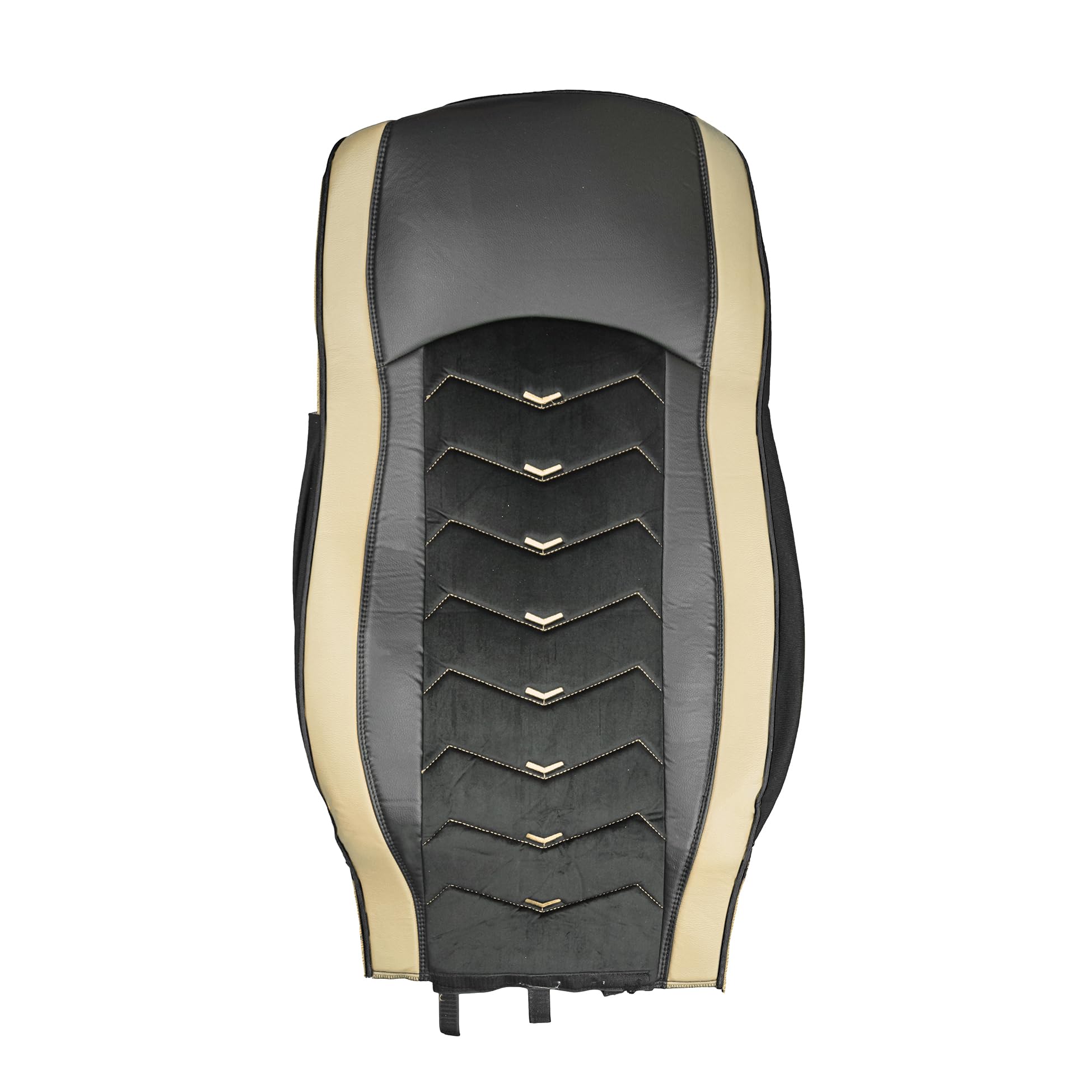 Generisch Coprisedili adatti per DAF XF 106 e DAF CF Euro 6 camion 1+1, in pelle/alcantara, colore nero con beige