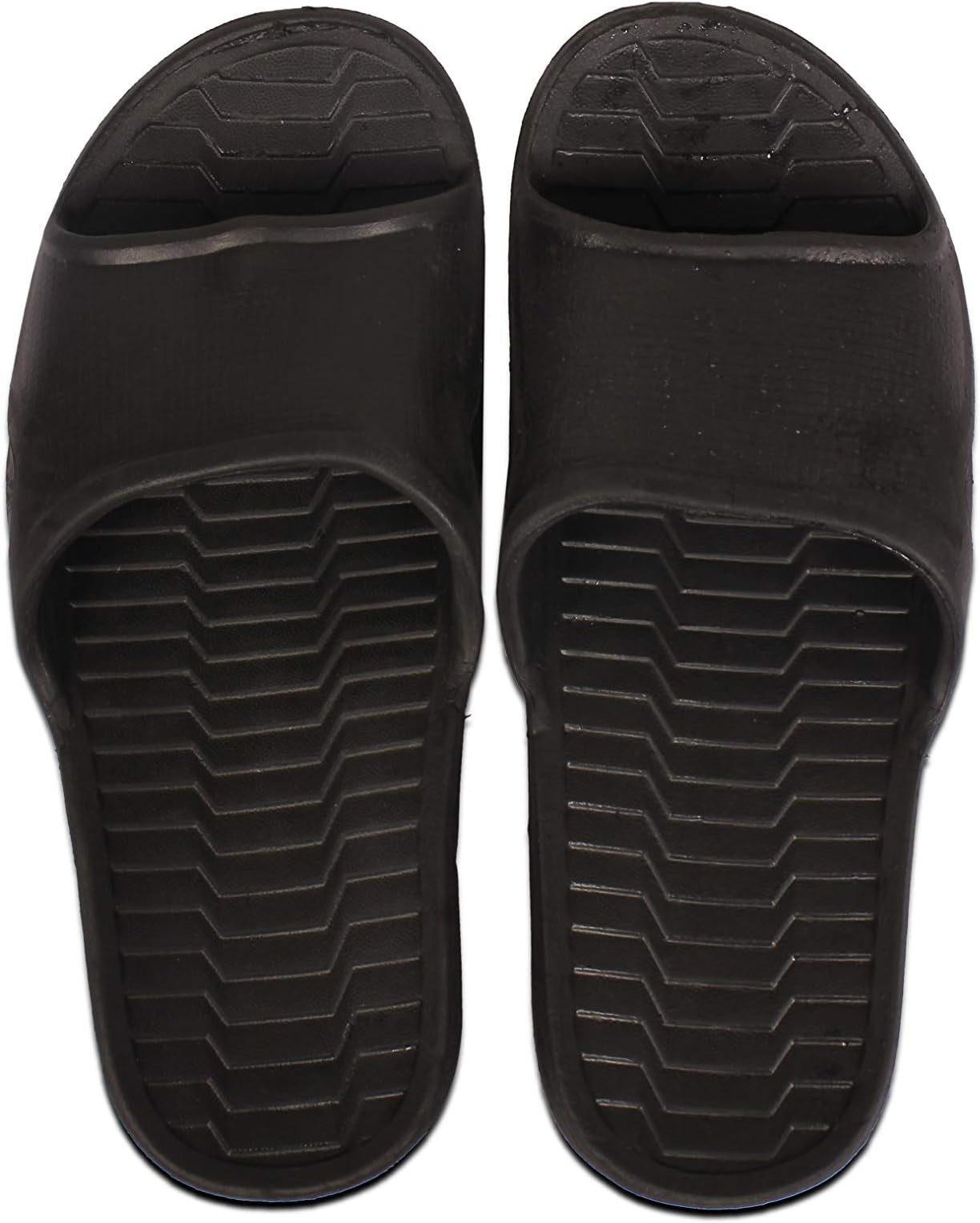 Subhash Syndicate Kids Trendy Fashionable Silicon Rubber Super Soft Footbed Slippers | Flexible Flip Flop | Outdoor -Home Wear Sliders Black P4