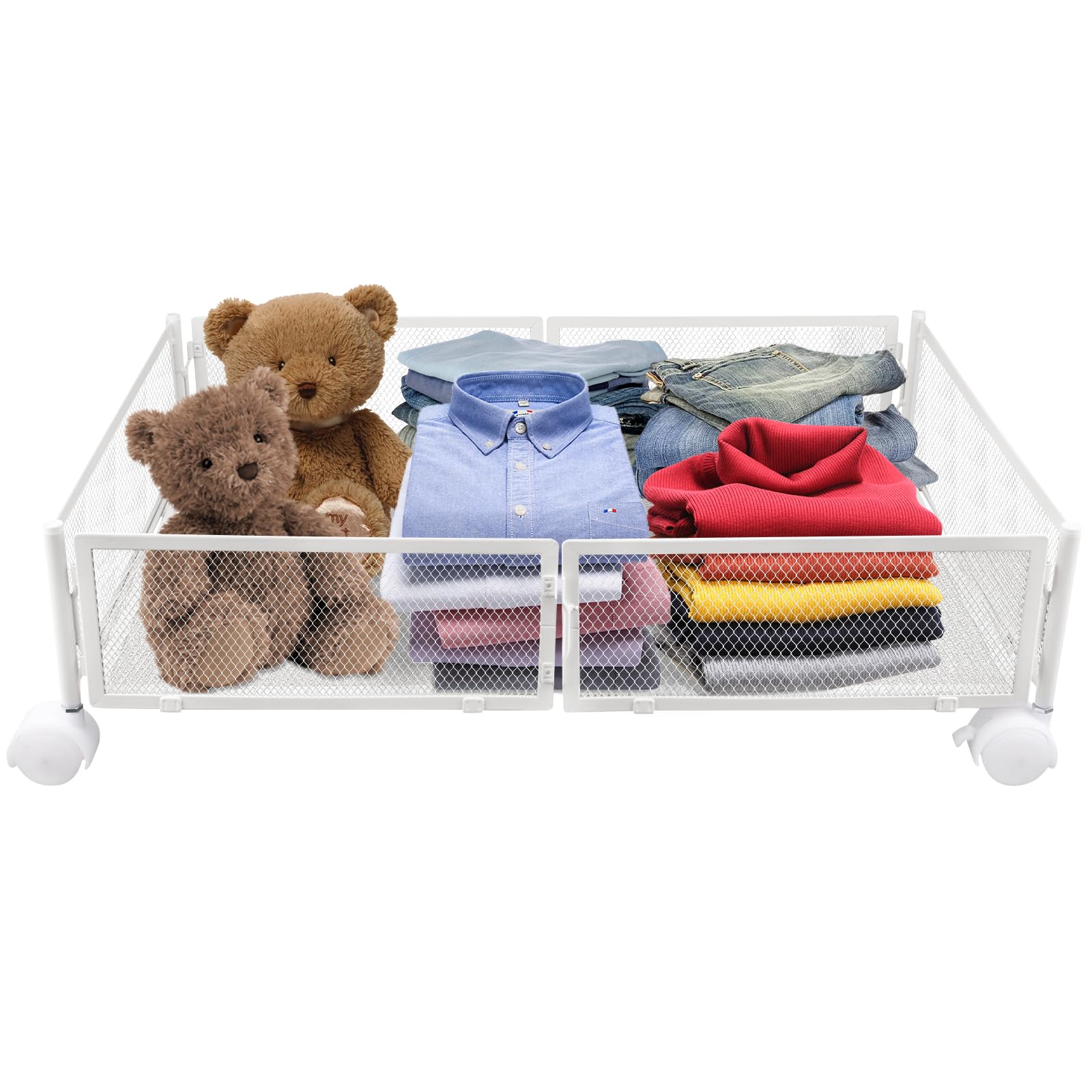 Opbergdoos voor onder het bed - Set van 5 90 L Opbergdoos met grote capaciteit voor Opbergdoos voor onder het bed - Set van 5 90 L Opbergdoos met grote capaciteit voor