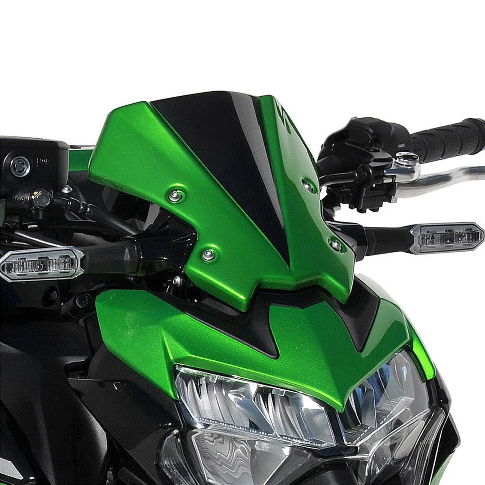 Szybka szyba motocyklowa Pasuje do Kawasaki Z900 Z650 | Owiewki szyby przedniej ABS motocykla(E)