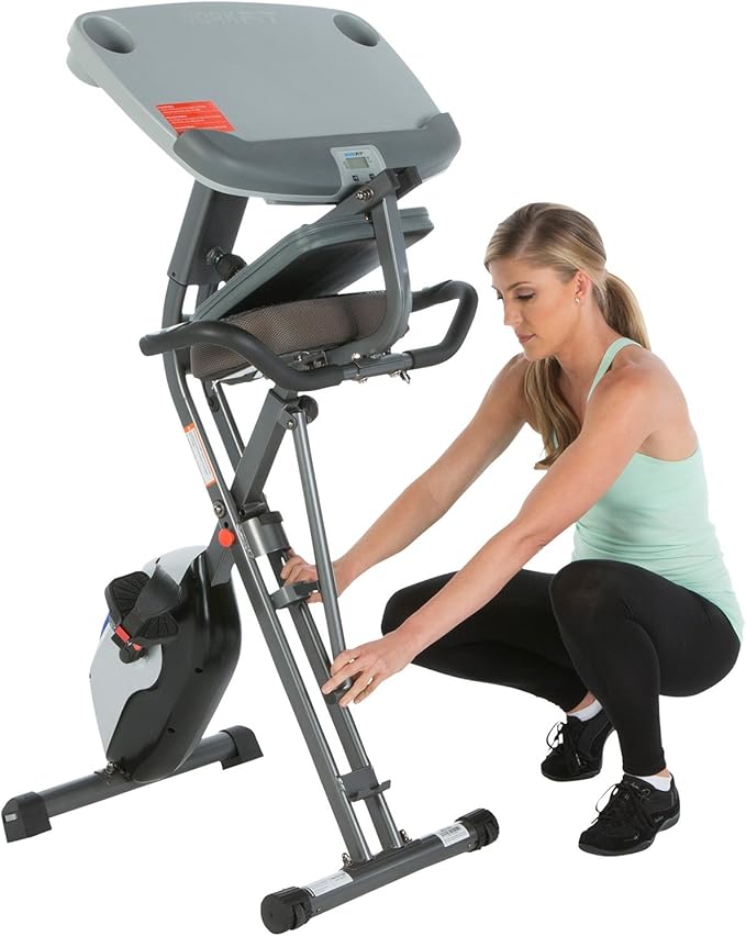 Exerpeutic Workfit 1000 Desk Station Folding Exercise Bike 2025