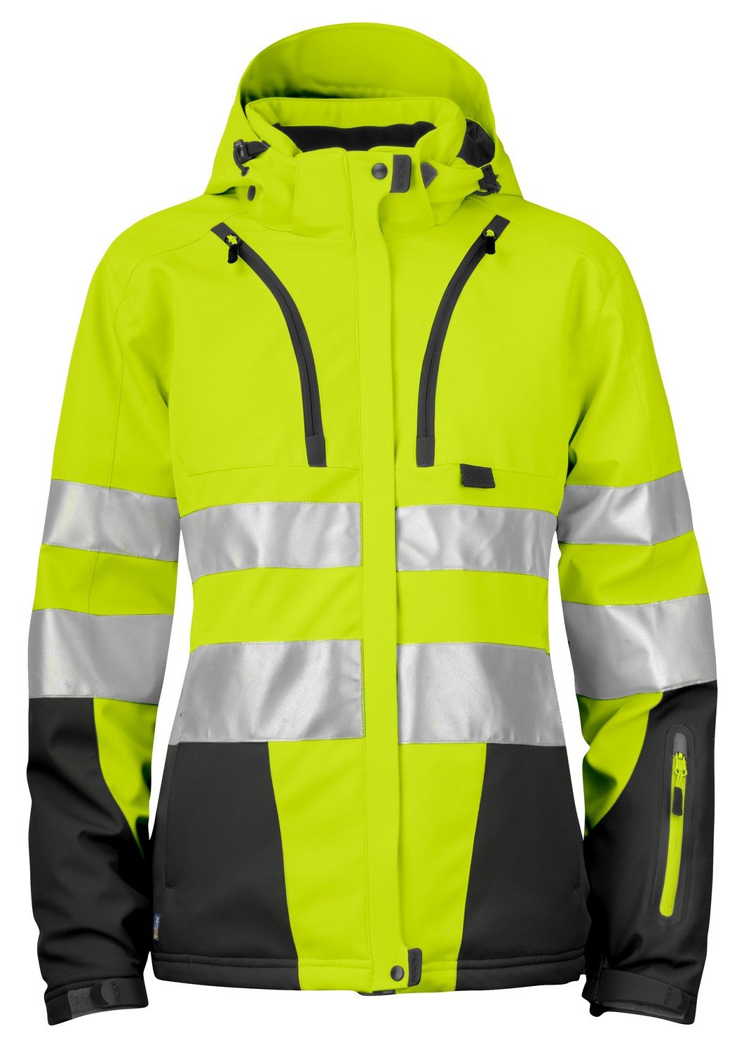 646424 – 11 – 8 – Cazadora forrada Dame- alta visibilidad, talla XXL, amarillo/negro