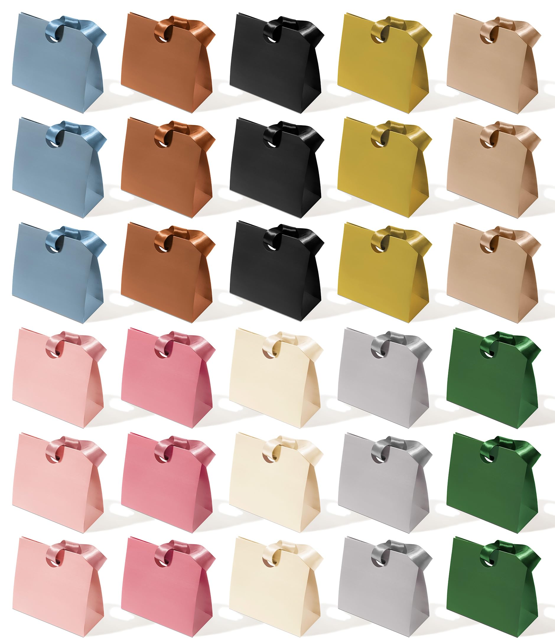 Vitalizart 10 Colori 30 Pcs Mini Buste Regalo con manici nastro