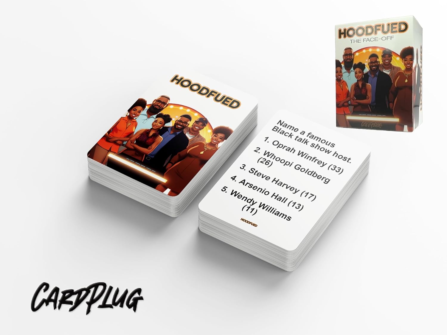 HoodFued : The Ultimate Family Trivia Card Game - A Culture-Centric Game That Brings Friends and Family Together for Fun and Knowledge and More Fun Than The Hood Charades Game for Family or Tabu