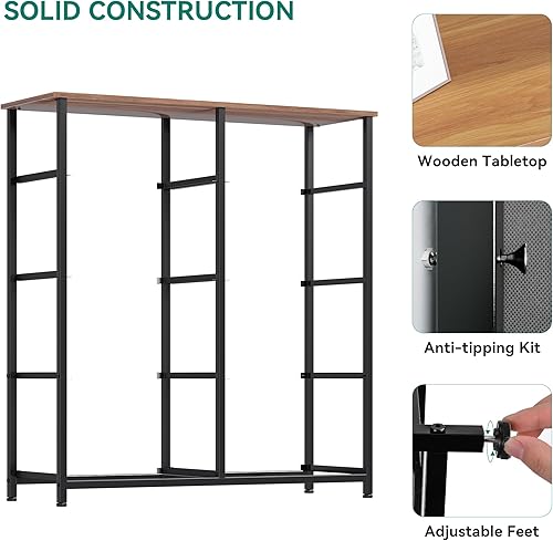 Miniatura 7 de YITAHOME Cómoda de tela con 8 cajones, unidad organizadora de torre de almacenamiento para sala de estar y armarios, marco de acero resistente y