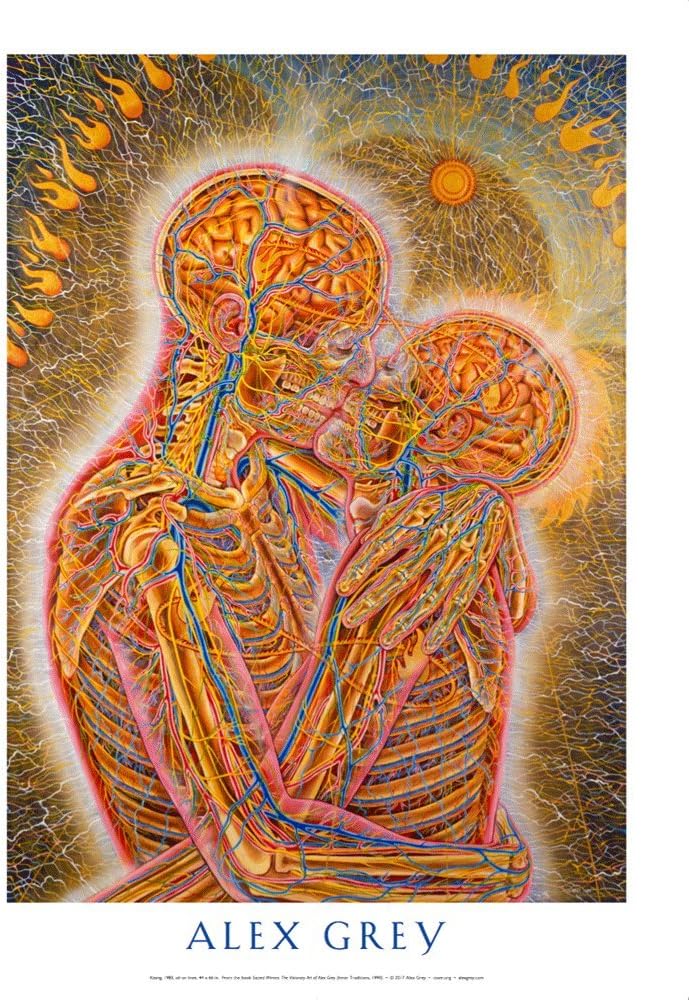 Alex Grey - Kissing - Poster